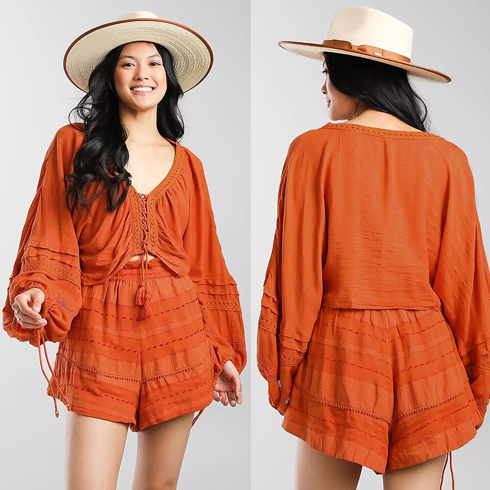 Free People Paloma Shorts + Top Set - Small - New